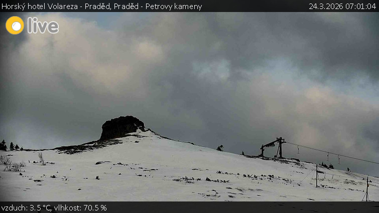 Horský hotel Volareza - Praděd - Praděd - Petrovy kameny - 24.3.2026 v 07:01