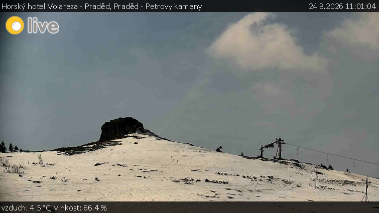 Horský hotel Volareza - Praděd - Praděd - Petrovy kameny - 24.3.2026 v 11:01