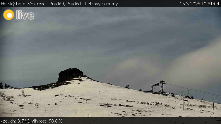 Horský hotel Volareza - Praděd - Praděd - Petrovy kameny - 25.3.2026 v 10:31
