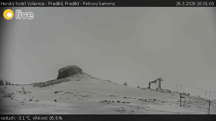 Horský hotel Volareza - Praděd - Praděd - Petrovy kameny - 26.3.2026 v 16:01