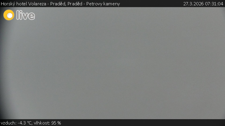 Horský hotel Volareza - Praděd - Praděd - Petrovy kameny - 27.3.2026 v 07:31