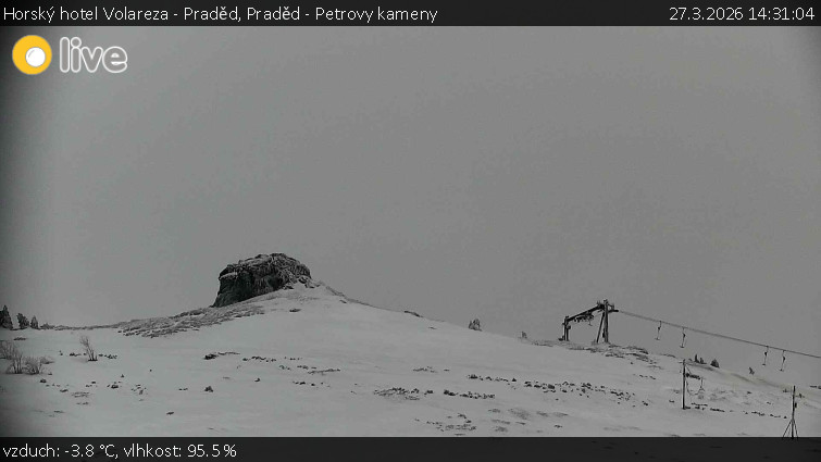 Horský hotel Volareza - Praděd - Praděd - Petrovy kameny - 27.3.2026 v 14:31