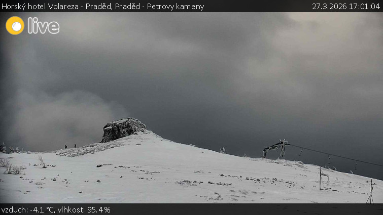 Horský hotel Volareza - Praděd - Praděd - Petrovy kameny - 27.3.2026 v 17:01