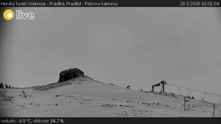 Horský hotel Volareza - Praděd - Praděd - Petrovy kameny - 28.3.2026 v 10:01