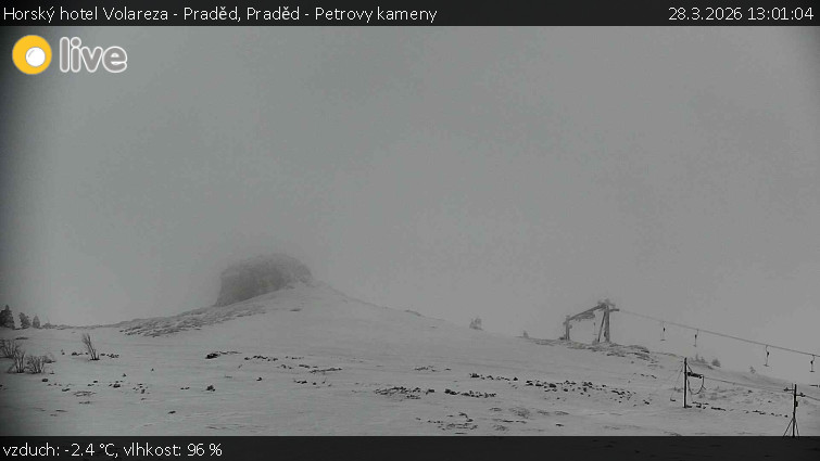 Horský hotel Volareza - Praděd - Praděd - Petrovy kameny - 28.3.2026 v 13:01