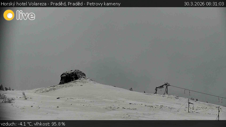 Horský hotel Volareza - Praděd - Praděd - Petrovy kameny - 30.3.2026 v 08:31