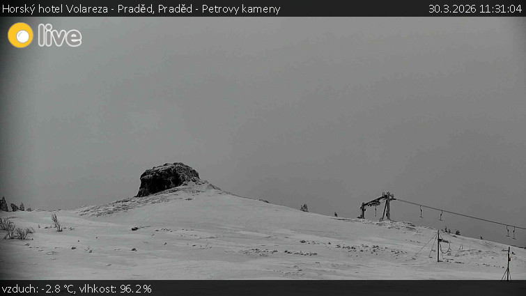 Horský hotel Volareza - Praděd - Praděd - Petrovy kameny - 30.3.2026 v 11:31