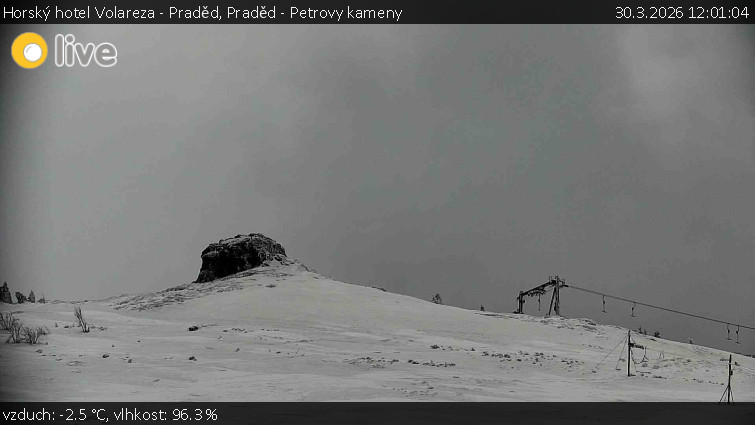 Horský hotel Volareza - Praděd - Praděd - Petrovy kameny - 30.3.2026 v 12:01