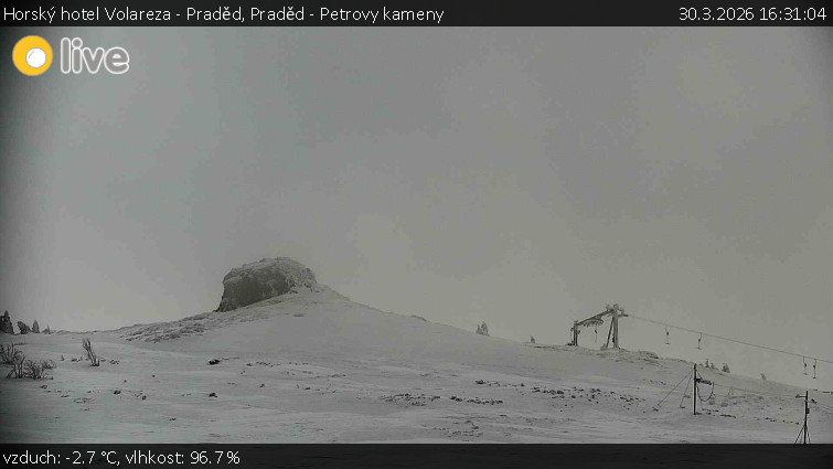 Horský hotel Volareza - Praděd - Praděd - Petrovy kameny - 30.3.2026 v 16:31