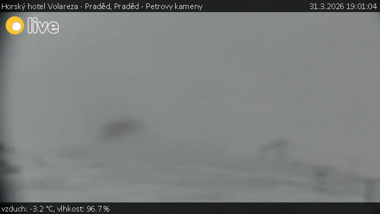 Horský hotel Volareza - Praděd - Praděd - Petrovy kameny - 31.3.2026 v 19:01