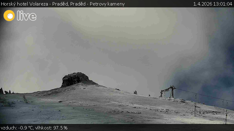 Horský hotel Volareza - Praděd - Praděd - Petrovy kameny - 1.4.2026 v 13:01