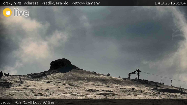 Horský hotel Volareza - Praděd - Praděd - Petrovy kameny - 1.4.2026 v 15:31
