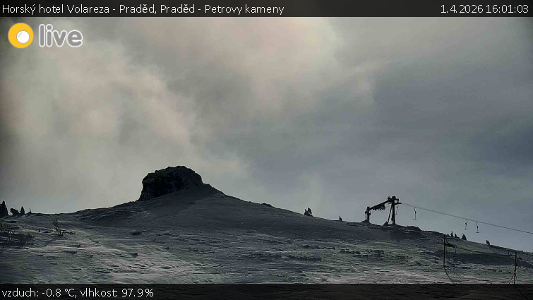 Horský hotel Volareza - Praděd - Praděd - Petrovy kameny - 1.4.2026 v 16:01