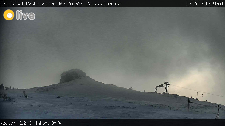Horský hotel Volareza - Praděd - Praděd - Petrovy kameny - 1.4.2026 v 17:31