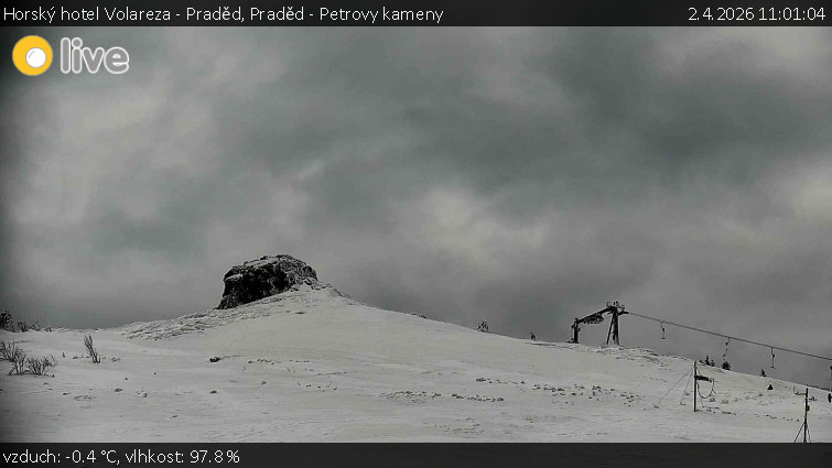 Horský hotel Volareza - Praděd - Praděd - Petrovy kameny - 2.4.2026 v 11:01