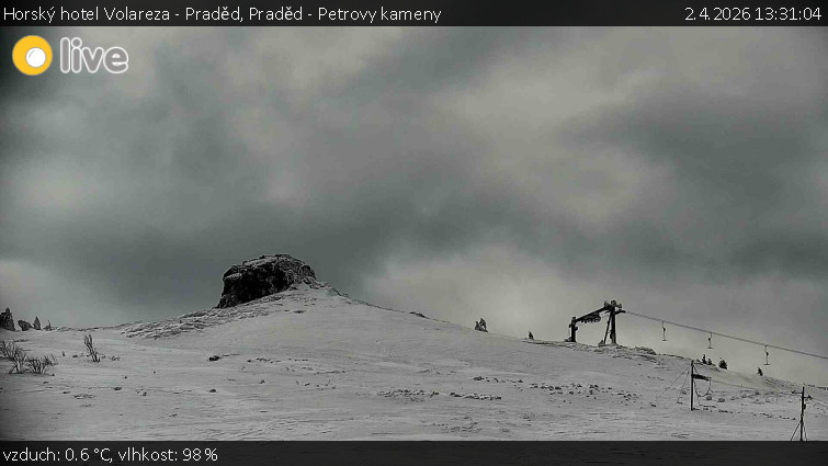 Horský hotel Volareza - Praděd - Praděd - Petrovy kameny - 2.4.2026 v 13:31