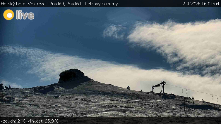 Horský hotel Volareza - Praděd - Praděd - Petrovy kameny - 2.4.2026 v 16:01