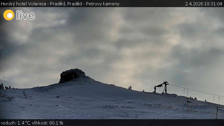 Horský hotel Volareza - Praděd - Praděd - Petrovy kameny - 2.4.2026 v 18:31