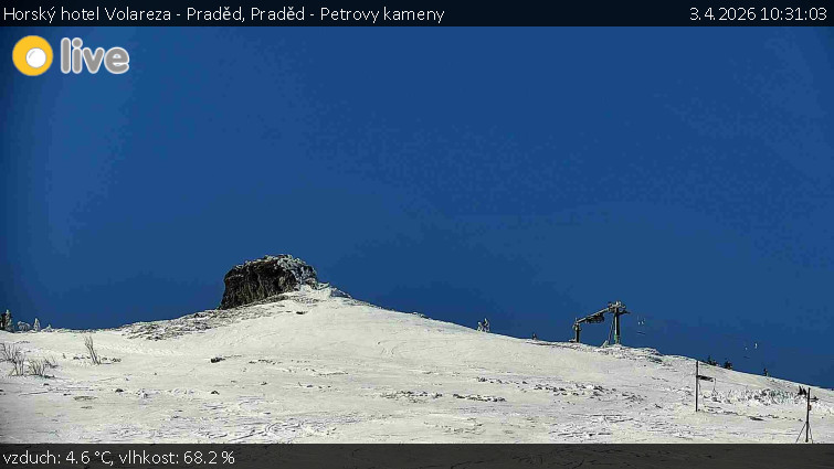Horský hotel Volareza - Praděd - Praděd - Petrovy kameny - 3.4.2026 v 10:31