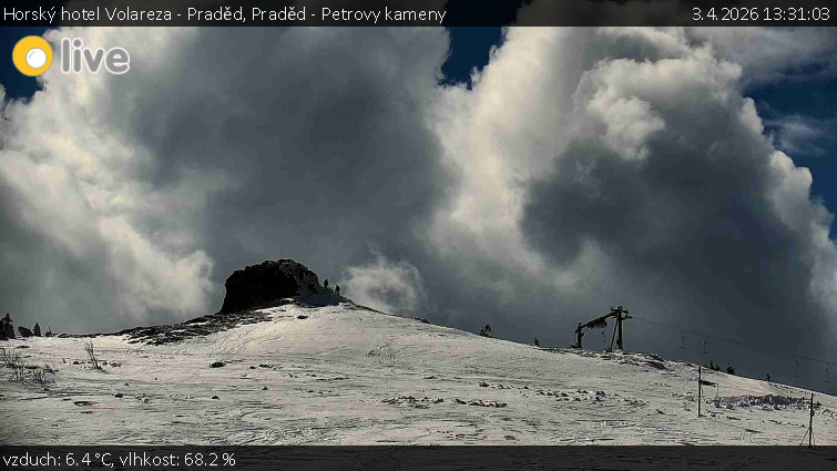 Horský hotel Volareza - Praděd - Praděd - Petrovy kameny - 3.4.2026 v 13:31