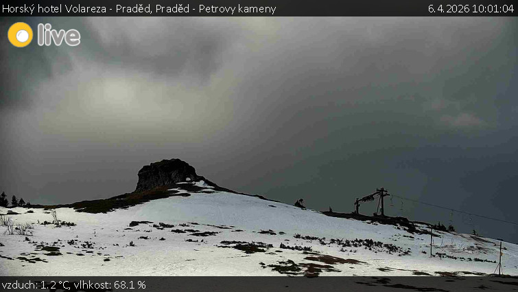 Horský hotel Volareza - Praděd - Praděd - Petrovy kameny - 6.4.2026 v 10:01