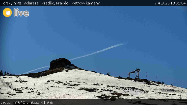 Horský hotel Volareza - Praděd - Praděd - Petrovy kameny - 7.4.2026 v 13:31