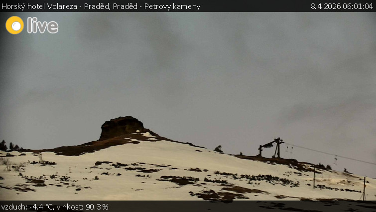 Horský hotel Volareza - Praděd - Praděd - Petrovy kameny - 8.4.2026 v 06:01