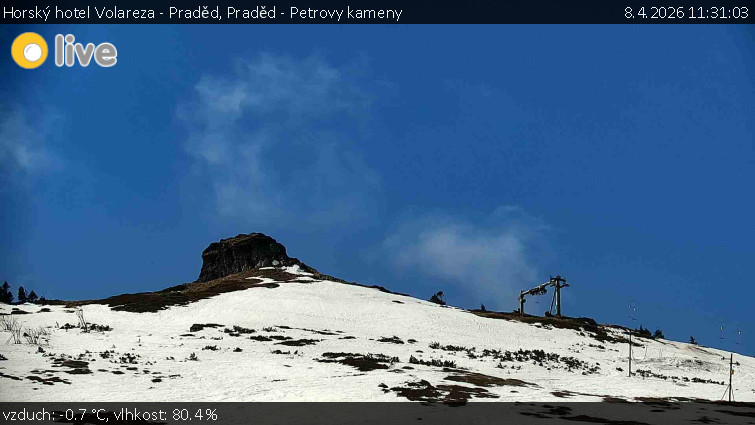 Horský hotel Volareza - Praděd - Praděd - Petrovy kameny - 8.4.2026 v 11:31