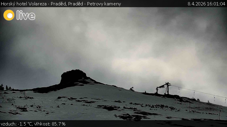 Horský hotel Volareza - Praděd - Praděd - Petrovy kameny - 8.4.2026 v 16:01