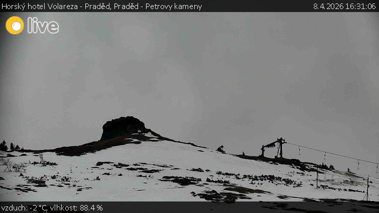 Horský hotel Volareza - Praděd - Praděd - Petrovy kameny - 8.4.2026 v 16:31