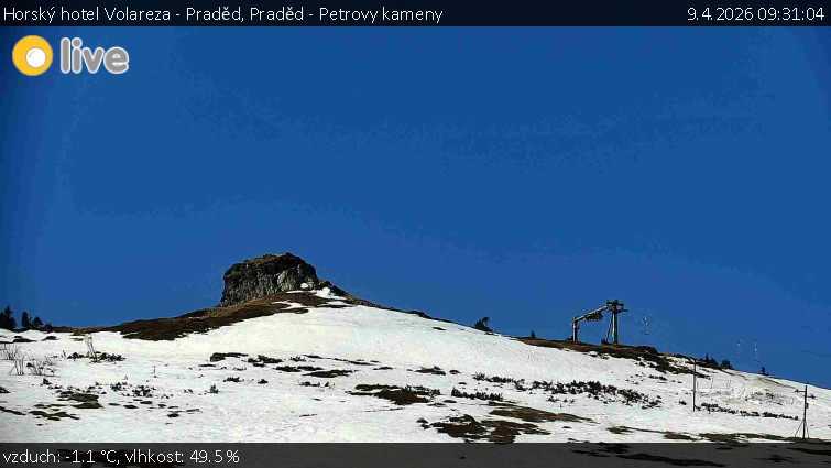 Horský hotel Volareza - Praděd - Praděd - Petrovy kameny - 9.4.2026 v 09:31