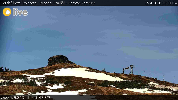 Horský hotel Volareza - Praděd - Praděd - Petrovy kameny - 25.4.2026 v 12:01