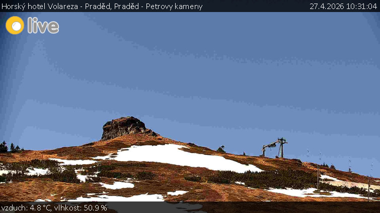Horský hotel Volareza - Praděd - Praděd - Petrovy kameny - 27.4.2026 v 10:31