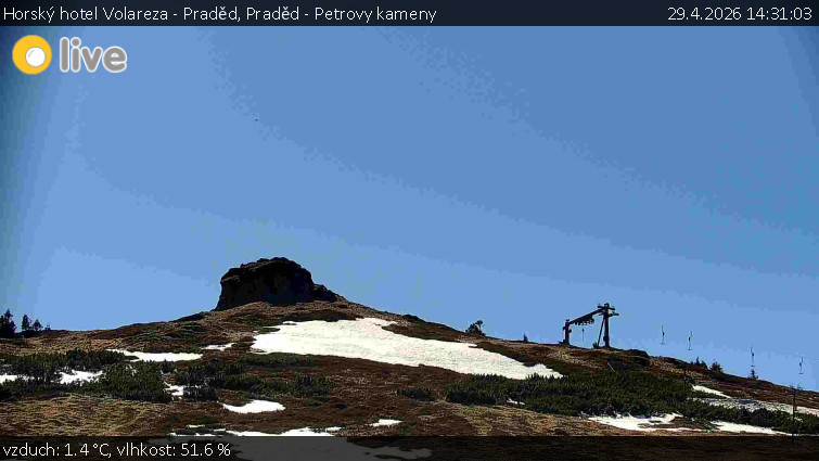 Horský hotel Volareza - Praděd - Praděd - Petrovy kameny - 29.4.2026 v 14:31
