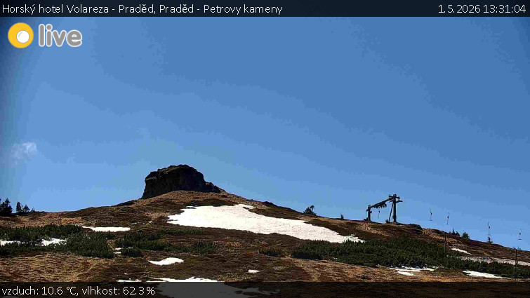Horský hotel Volareza - Praděd - Praděd - Petrovy kameny - 1.5.2026 v 13:31