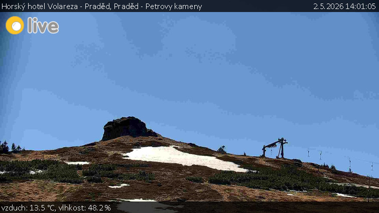 Horský hotel Volareza - Praděd - Praděd - Petrovy kameny - 2.5.2026 v 14:01