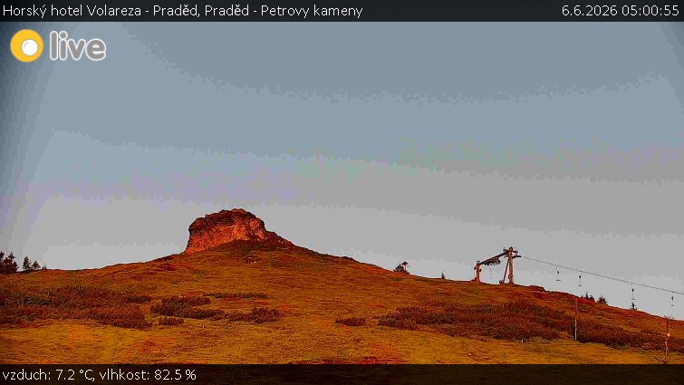 Horský hotel Volareza - Praděd - Praděd - Petrovy kameny - 6.6.2026 v 05:00