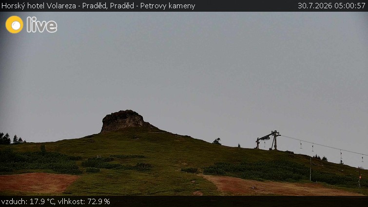 Horský hotel Volareza - Praděd - Praděd - Petrovy kameny - 30.7.2026 v 05:00