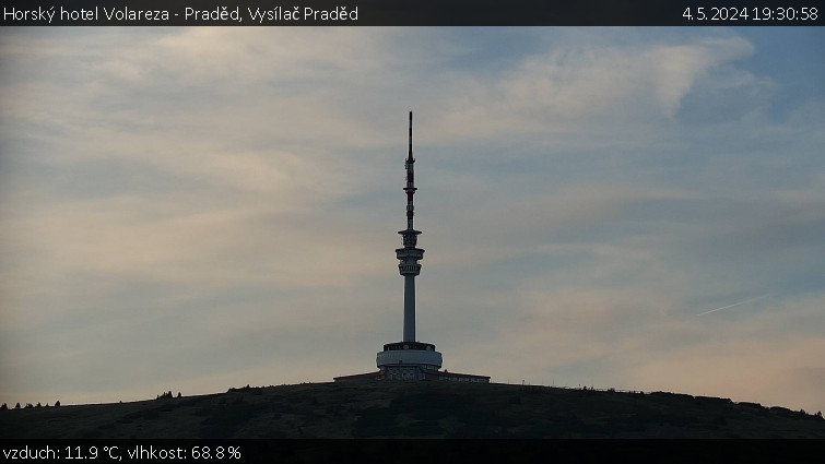 Horský hotel Volareza - Praděd - Vysílač Praděd - 4.5.2024 v 19:30