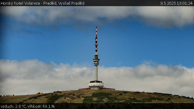 Horský hotel Volareza - Praděd - Vysílač Praděd - 9.5.2025 v 13:01 Horský hotel Volareza - Praděd - Vysílač Praděd - 9.5.2025 v 13:01