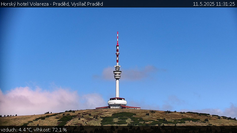 Horský hotel Volareza - Praděd - Vysílač Praděd - 11.5.2025 v 11:31 Horský hotel Volareza - Praděd - Vysílač Praděd - 11.5.2025 v 11:31