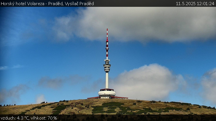Horský hotel Volareza - Praděd - Vysílač Praděd - 11.5.2025 v 12:01 Horský hotel Volareza - Praděd - Vysílač Praděd - 11.5.2025 v 12:01