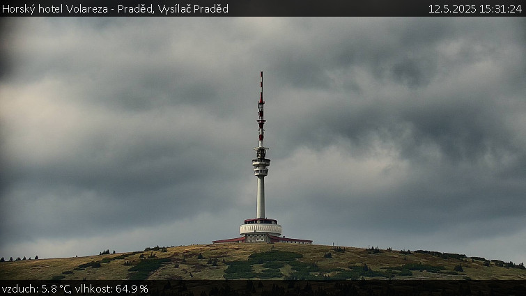 Horský hotel Volareza - Praděd - Vysílač Praděd - 12.5.2025 v 15:31 Horský hotel Volareza - Praděd - Vysílač Praděd - 12.5.2025 v 15:31