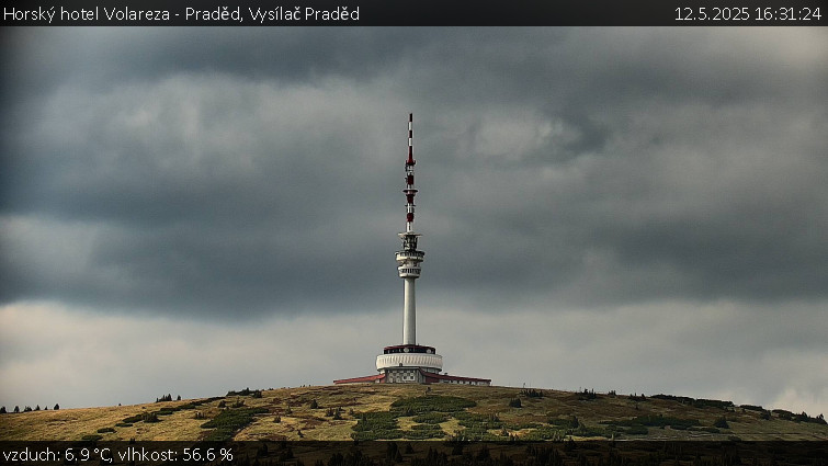 Horský hotel Volareza - Praděd - Vysílač Praděd - 12.5.2025 v 16:31 Horský hotel Volareza - Praděd - Vysílač Praděd - 12.5.2025 v 16:31