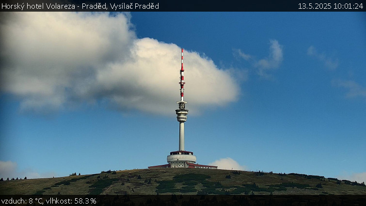 Horský hotel Volareza - Praděd - Vysílač Praděd - 13.5.2025 v 10:01 Horský hotel Volareza - Praděd - Vysílač Praděd - 13.5.2025 v 10:01