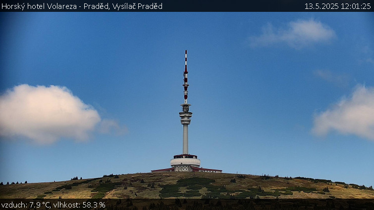 Horský hotel Volareza - Praděd - Vysílač Praděd - 13.5.2025 v 12:01 Horský hotel Volareza - Praděd - Vysílač Praděd - 13.5.2025 v 12:01