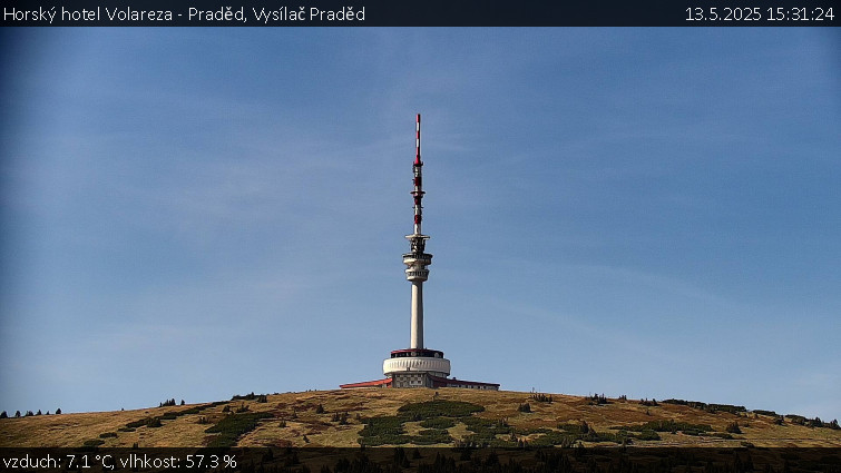 Horský hotel Volareza - Praděd - Vysílač Praděd - 13.5.2025 v 15:31 Horský hotel Volareza - Praděd - Vysílač Praděd - 13.5.2025 v 15:31