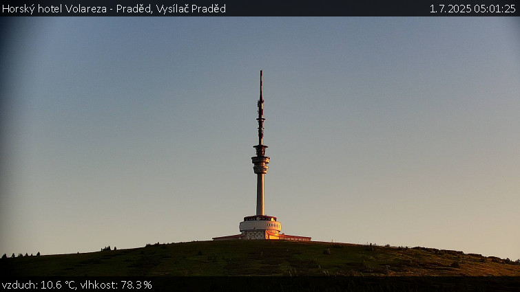 Horský hotel Volareza - Praděd - Vysílač Praděd - 1.7.2025 v 05:01 Horský hotel Volareza - Praděd - Vysílač Praděd - 1.7.2025 v 05:01