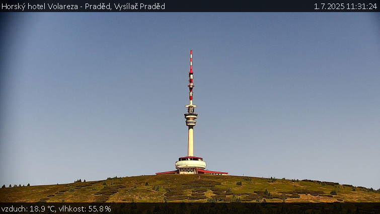 Horský hotel Volareza - Praděd - Vysílač Praděd - 1.7.2025 v 11:31 Horský hotel Volareza - Praděd - Vysílač Praděd - 1.7.2025 v 11:31