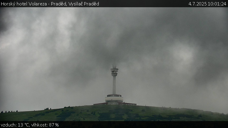 Horský hotel Volareza - Praděd - Vysílač Praděd - 4.7.2025 v 10:01 Horský hotel Volareza - Praděd - Vysílač Praděd - 4.7.2025 v 10:01